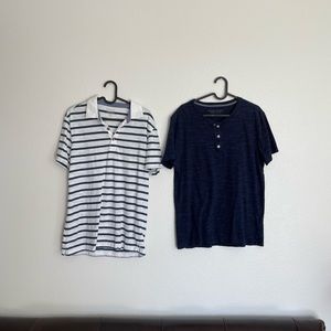Banana Republic Bundle - two nice polo, quarter burton up shirts-  size Medium